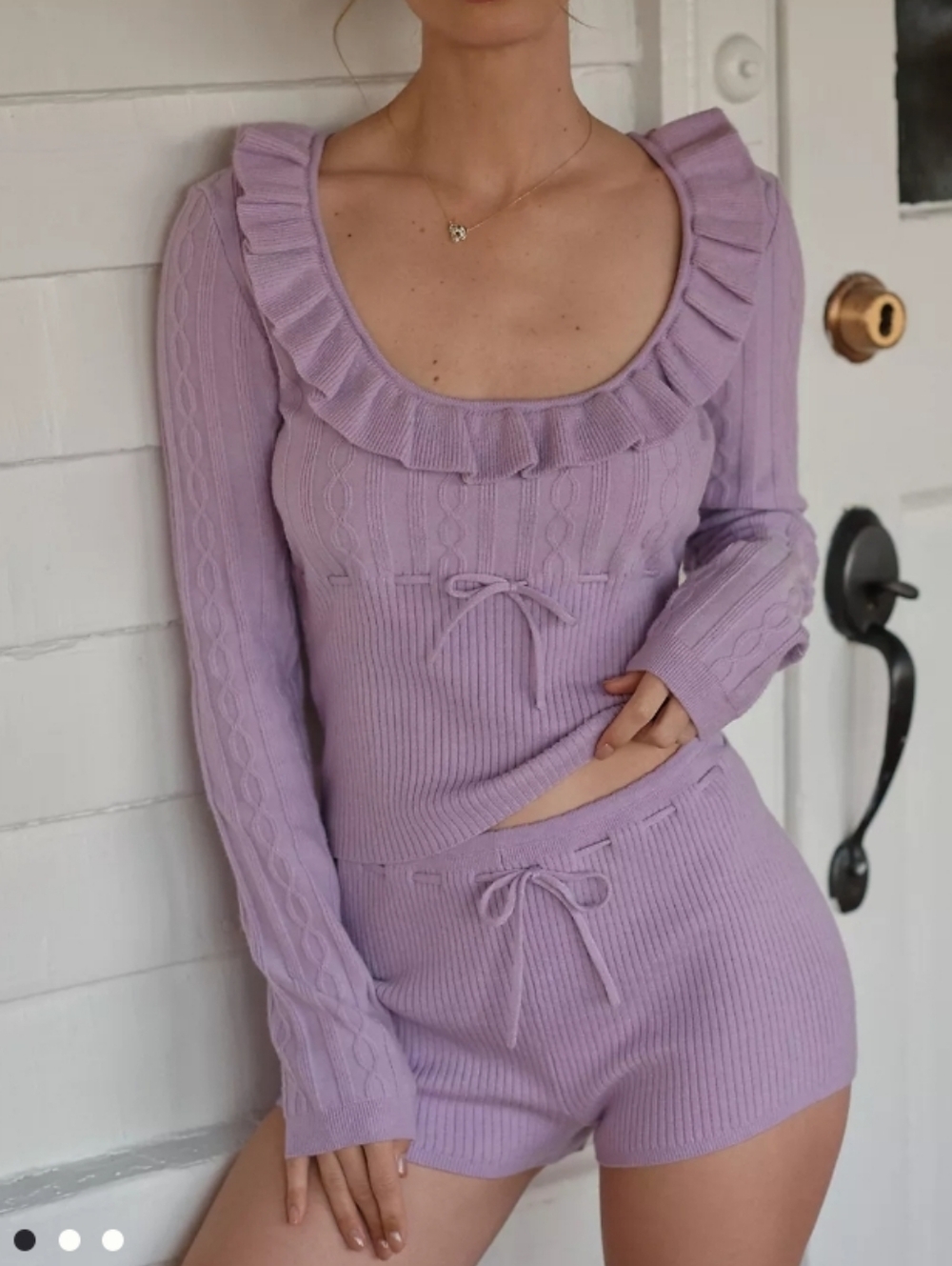 NWT LyreBird Ribbed Sweater Shorts